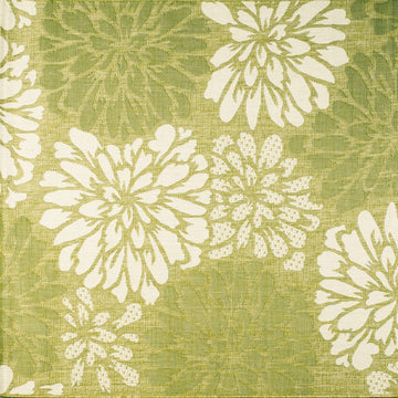Zinnia Modern Floral Textured Weave Indoor/outdoor Square Rug